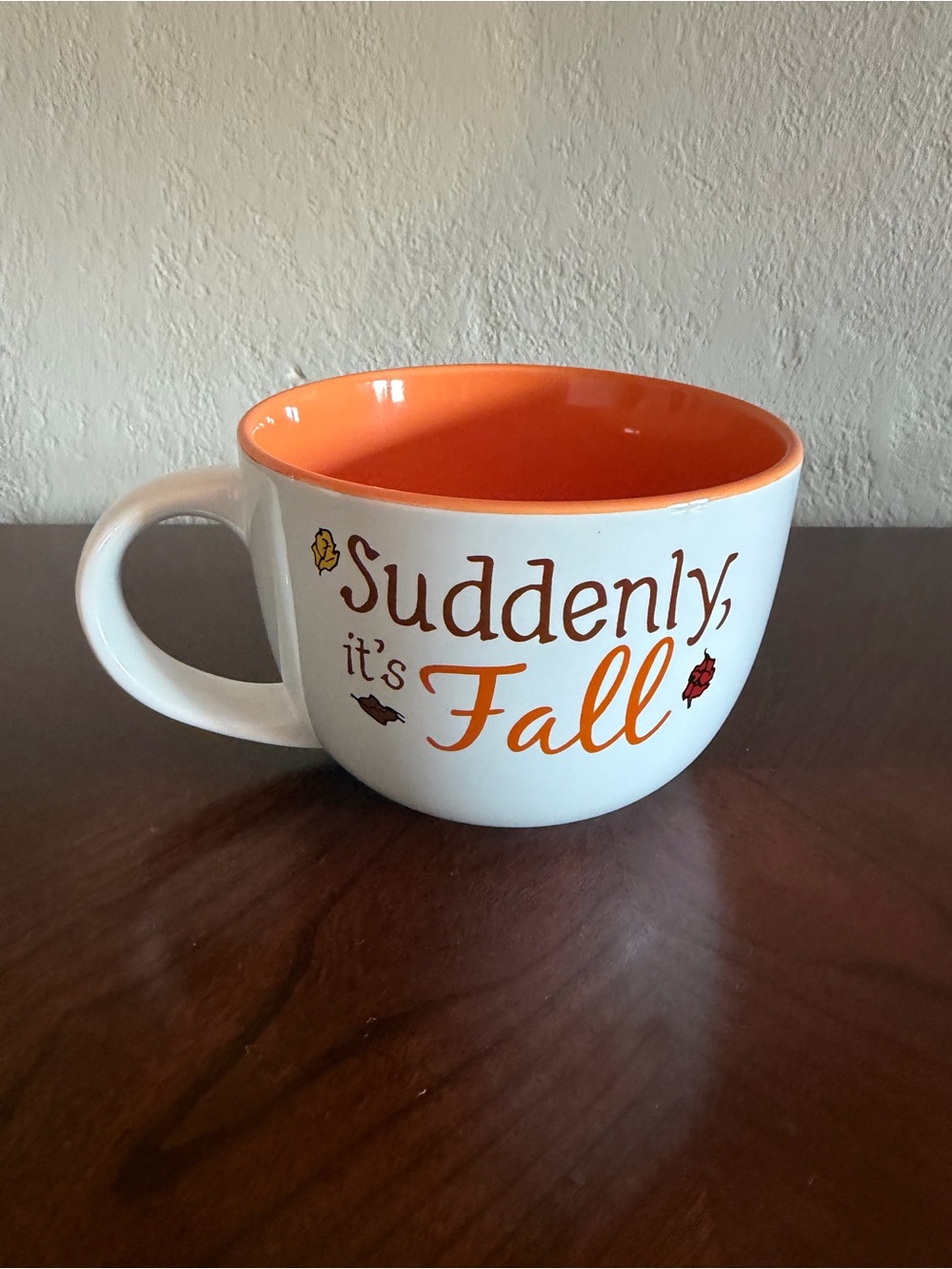 Peanuts “Suddenly It’s Fall” 24 oz Ceramic Mug | Charlie Brown Snoopy Pumpkin - Picture 3 of 6